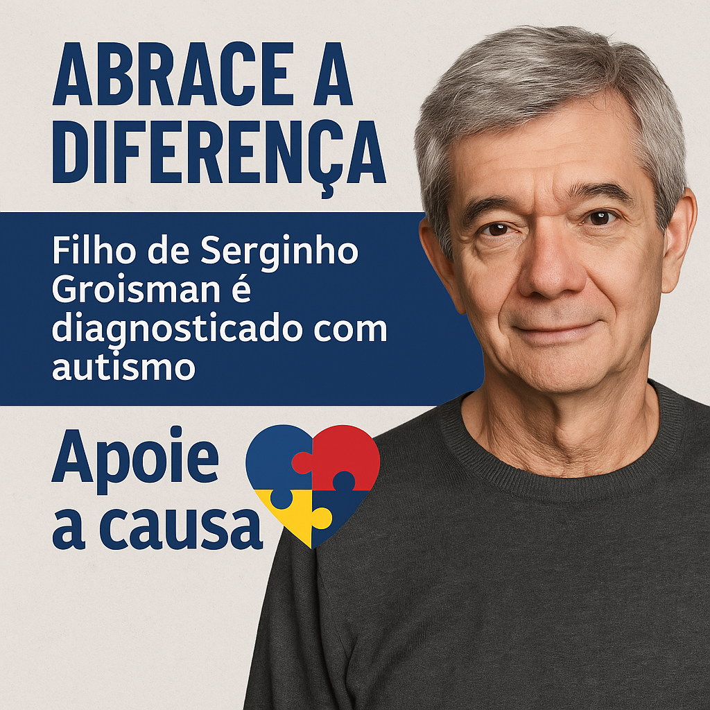 Serginho Groisman compartilha o diagnóstico de autismo do filho